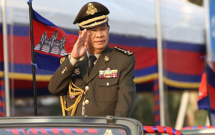 Prime Minister Hun Sen attends a 20-year anniversary event of the Royal Cambodian Armed Forces on January 24, 2019. (Hun Sen's Facebook page)