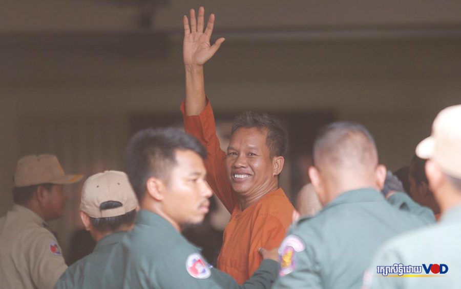 Rath Rott Mony arrives at the Phnom Penh Municipal Court on June 26, 2019 ahead of his verdict. (Supplied)