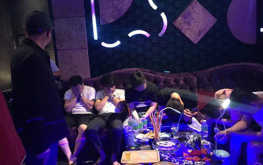 Police arrested 146 people and confiscated drugs and drug paraphernalia in a Chinese-owned nightclub — called the “Obama Club” — in Sihanoukville on July 25, 2019. (Preah Sihanouk Provincial Administration)