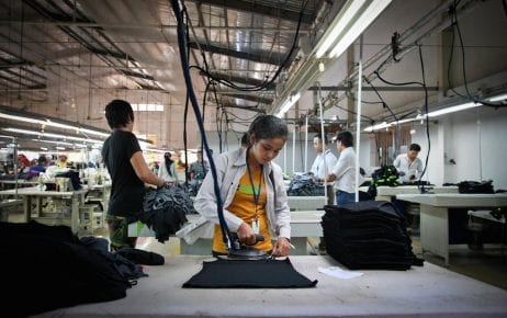A garment factory worker in Cambodia (ILO)