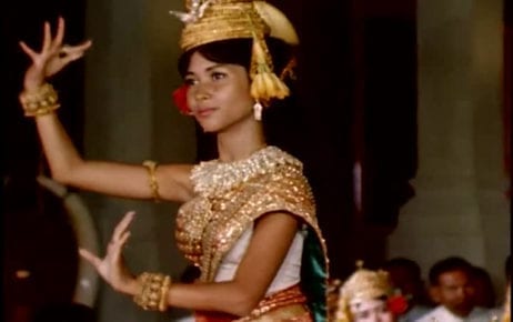 Princess Norodom Bopha Devi dancing, in a photograph excerpted from a video of the Royal Ballet of Cambodia posted on public.resource.org's YouTube channel. (Creative Commons)