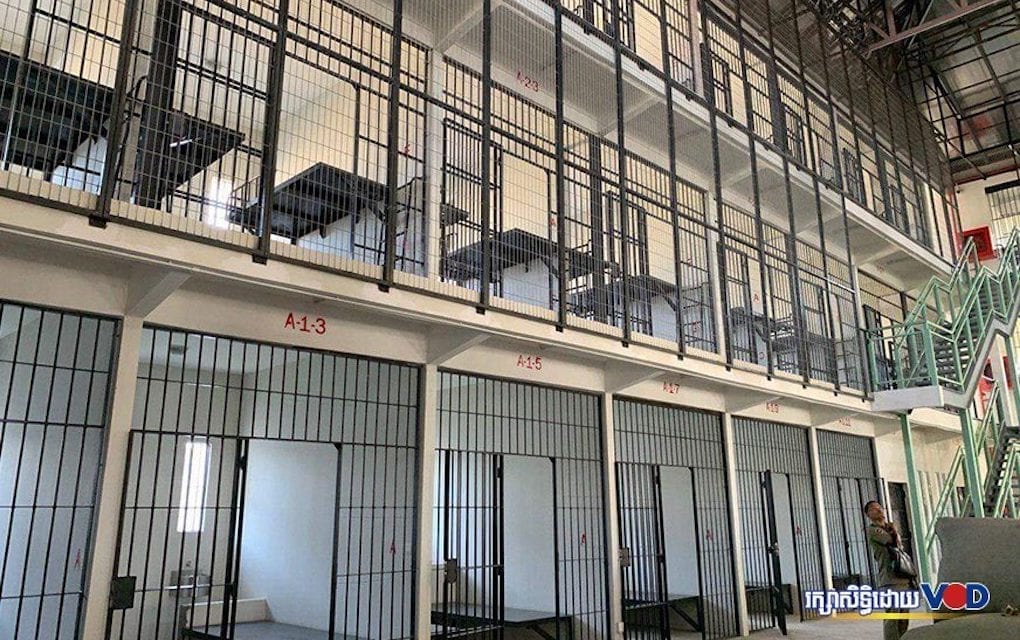 A new prison building on the Prey Sar prison compound in Phnom Penh following its completion in November 2019. (Supplied)