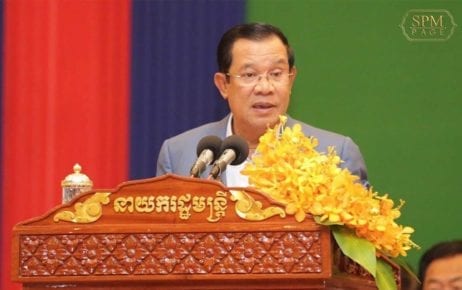 Prime Minister Hun Sen speaks at a graduation ceremony in Phnom Penh on December 11, 2019, in this photograph posted to Hun Sen's Facebook page.