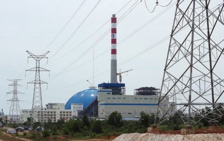 A coal power plant in Preah Sihanouk province's Stung Hav district (Wikimedia Commons)
