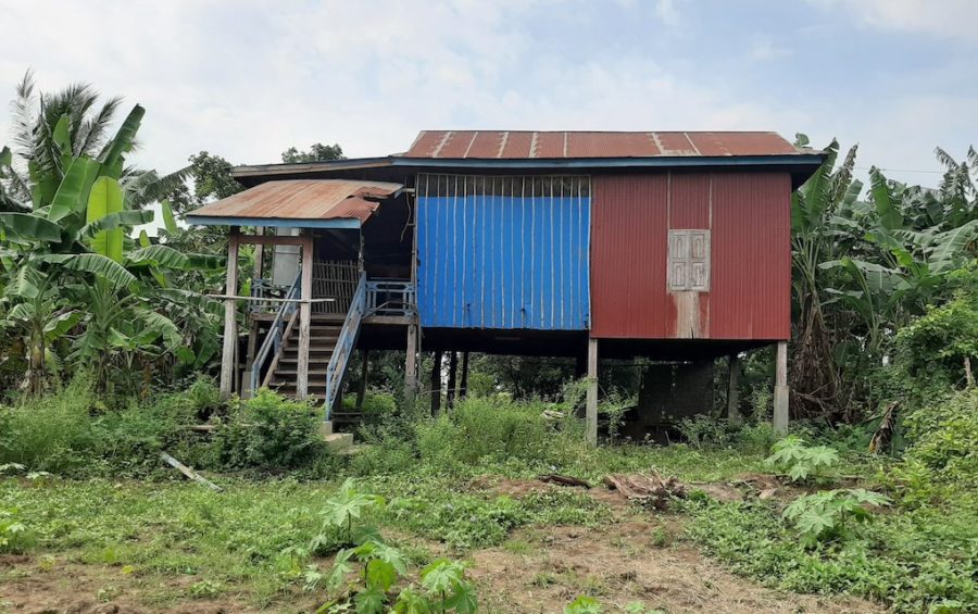 An empty house in Banteay Meanchey province in September 2019 belonging to a family that migrated to Thailand (Licadho)
