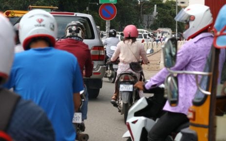 Traffic congestion in Phnom Penh on September 15, 2020. (VOD)