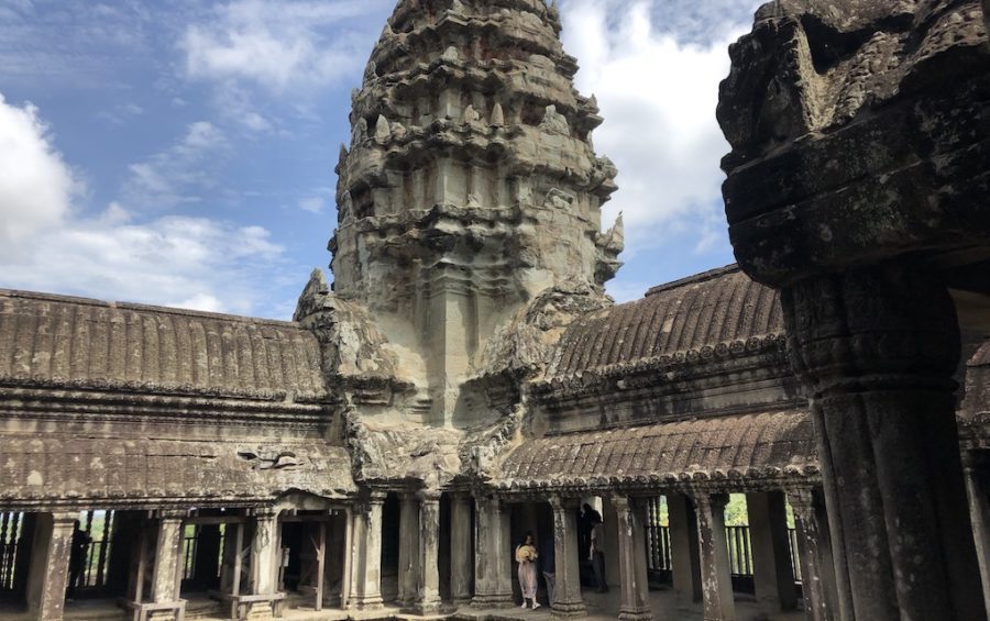 Inside Angkor Wat complex in Siem Reap on June 6, 2020 (Matt Surrusco/VOD)