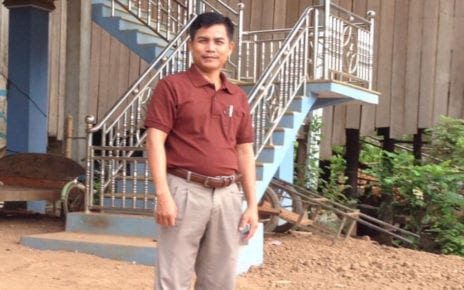 Van Sophat, a former opposition district councilor in Tbong Khmum province’s Kroch Chhmar district, in a photo posted to the Facebook page of ex-CNRP lawmaker Kong Saphea.