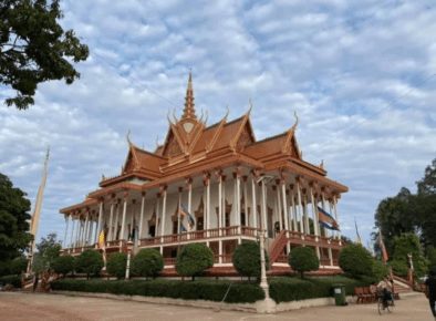 The "100-Column" pagoda in Kratie province's Sambor district, in a photo taken from the Kratie provincial monk council Facebook page.