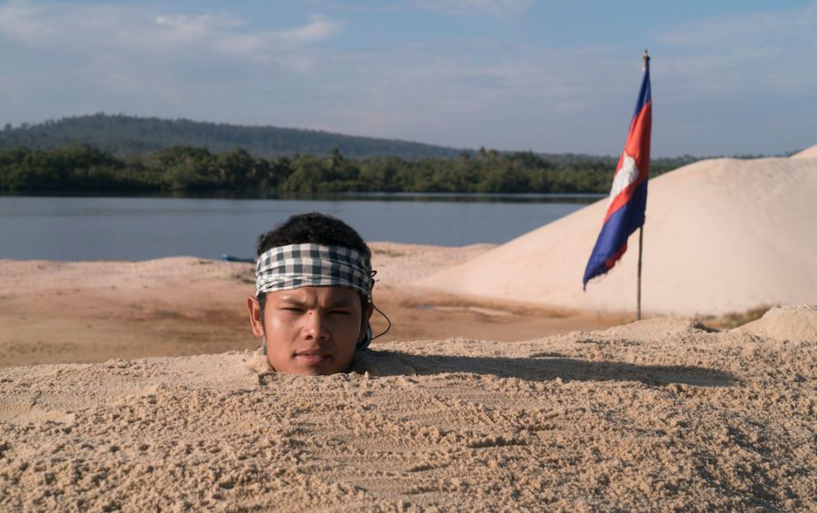 Environmental activist Thun Ratha, while filming a Mother Nature video in January 2017. (Mother Nature Cambodia)