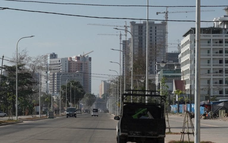 A street in Sihanoukville on January 21, 2021. (Tran Techseng/VOD)