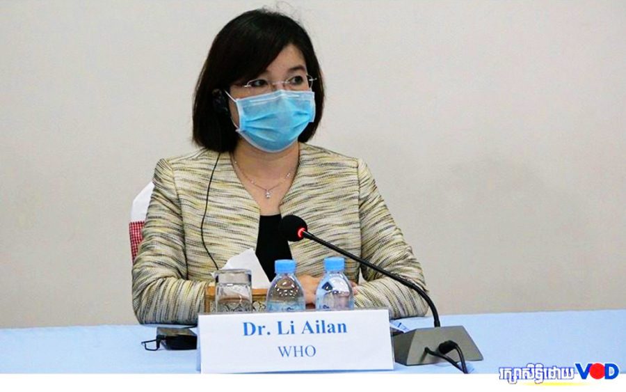 WHO's Cambodia representative Li Ailan in 2020. (Hy Chhay/VOD)