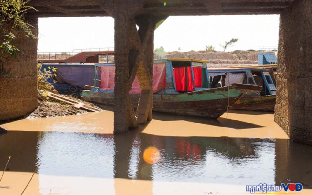 Boats in Siem Reap province on January 10, 2021. (Mech Choulay/VOD)