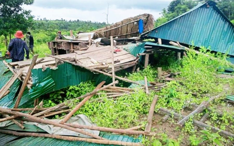 A house in Koh Kong province’s Botum Sakor district that villagers say was dismantled by authorities on the week of August 29 to September 4, in a photo supplied by local residents.