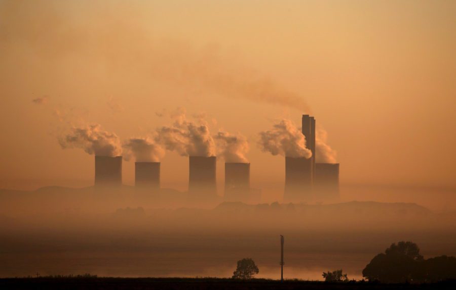 Steam rises at sunrise from the Lethabo Power Station, a coal-fired power station owned by state power utility ESKOM near Sasolburg, South Africa, March 2, 2016. (Siphiwe Sibeko/Reuters)
