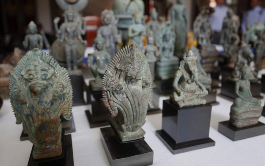 Khmer artifacts voluntarily returned in 2019. (AKP)