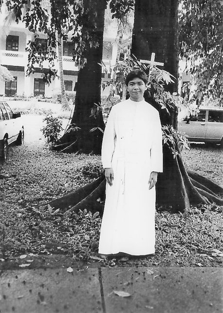 Richie Fernando, a Jesuit seminarian who died in Cambodia in 1996, at the Sacred Heart Novitiate in Quezon City, Philippines in 1990. (Courtesy of the Fernando Family)