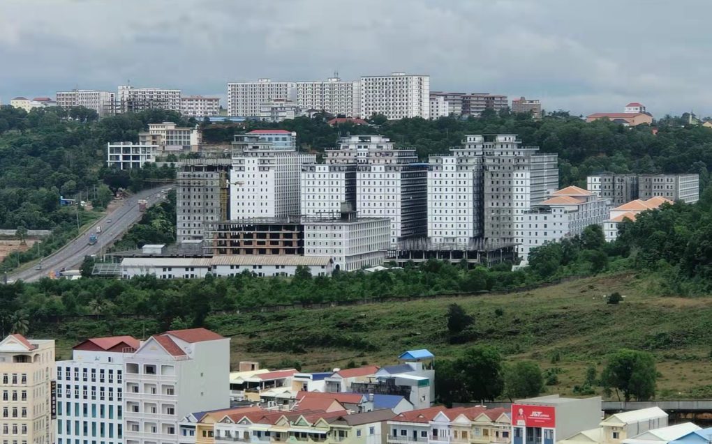 A compound marked on maps as ‘Crown High-Tech Incubation Center,’ in November 2021. (Cindy Liu/VOD)