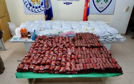 The National Police seized close to 600 kilos of drugs from Phnom Penh and Sihanoukville over the weekend.