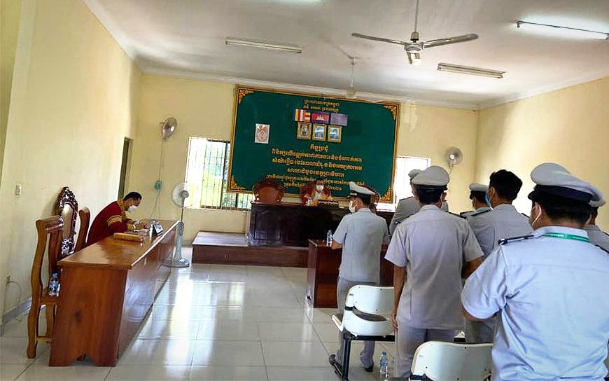 A meeting at the Preah Vihear Provincial Court in 2021. (Preah Vihear prosecution’s Facebook page)
