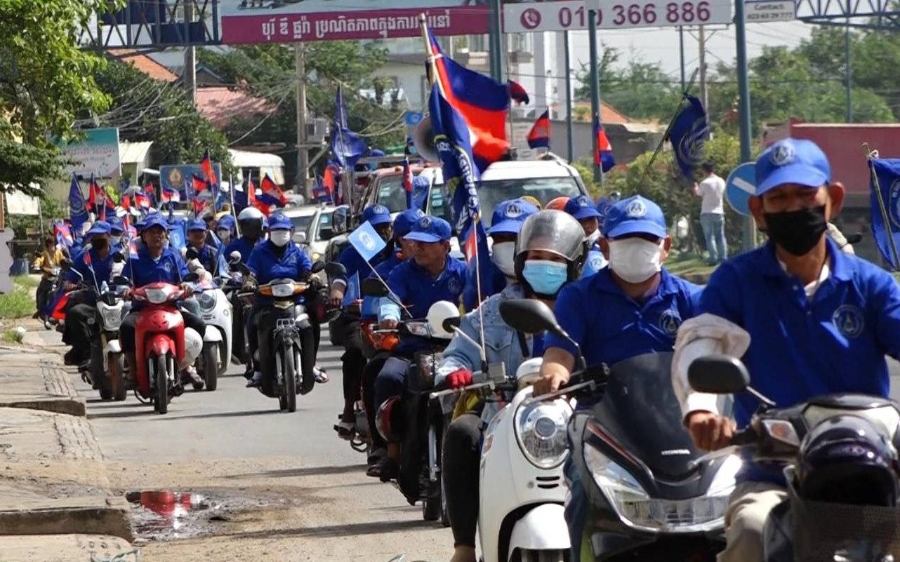 KNUP’s rally in Phnom Penh on May 21, 2022. (Hy Chhay/VOD)