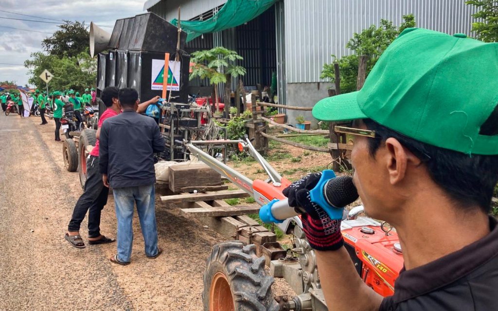 A GDP rally at Sakream commune, in Kampong Thom’s Prasat Balaing district, on May 26, 2022. (Ananth Baliga/VOD)