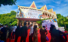 Chaktomuk Conference Hall at the opening of the Cambodian International Film Festival on June 28, 2022. (Josephine Baliling)