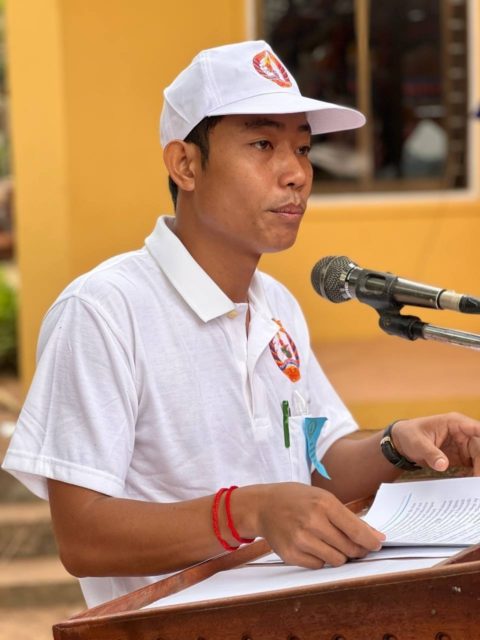 Newly elected commune chief Koeurn Chhoeng in Siem Reap’s Khnar Por commune. (Supplied)