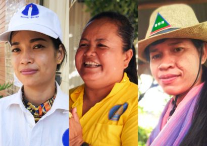 Women politicians who ran in the June 4 election, Chao Ratanak, Orm Youreth and Sor Sarath.