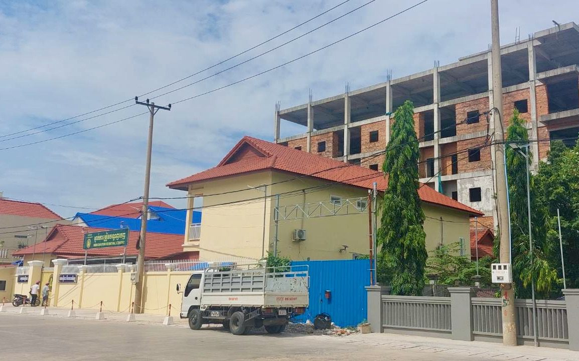 An immigration detention center in Sihanoukville on July 5, 2022.