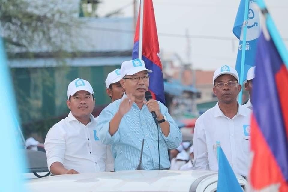 Cambodia National Love Party president Chiv Cata before his resignation, in a photo posted to his Facebook page in June 2022.