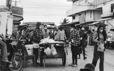 Garment workers in Kampong Speu on August 1, 2022.