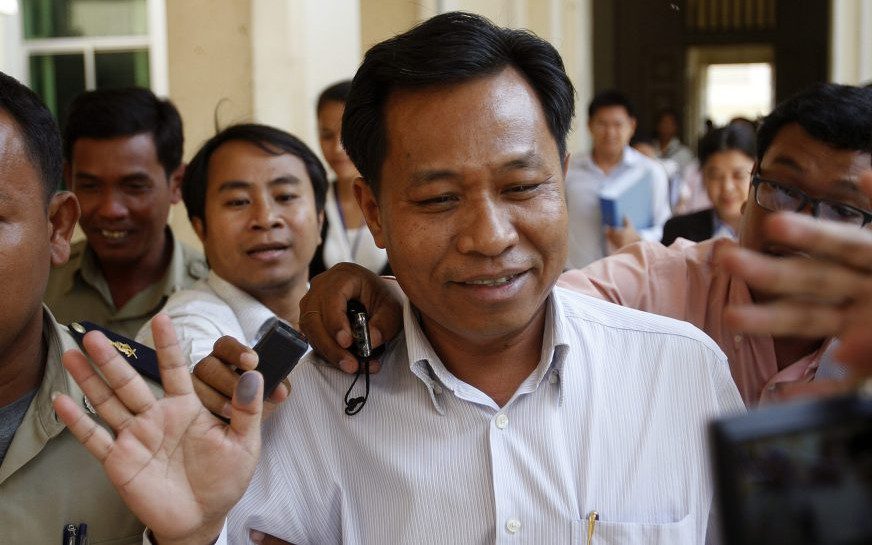 Former Bavet governor Chhouk Bandith at the Appeal Court in 2013. (Reuters)