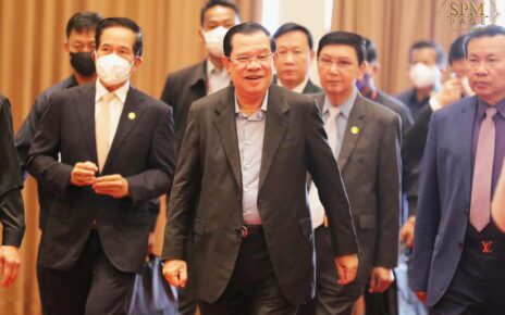 Prime Minister Hun Sen at a graduation ceremony for the Royal University of Law and Economics in Phnom Penh on November 1, 2022. (Hun Sen's Facebook page)