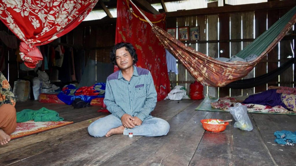 Voeun Boran at his home in Pursat's Veal Veng district. (Tran Techseng/VOD)