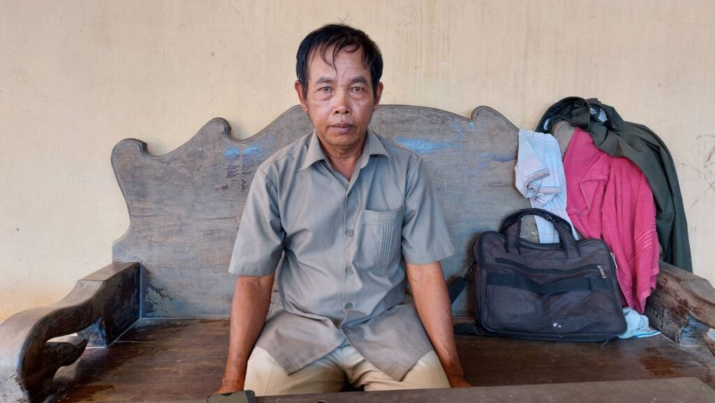 Pa Sok, chief of Sroeung commune's Phum Thmey village at his home in Kampong Thom province on November 30, 2022. (Danielle Keeton-Olsen/VOD)